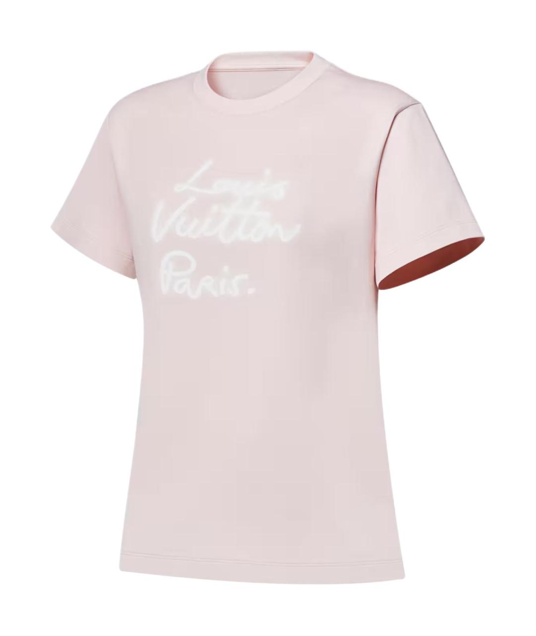 LOUIS VUITTON Розовая футболка, фото 3