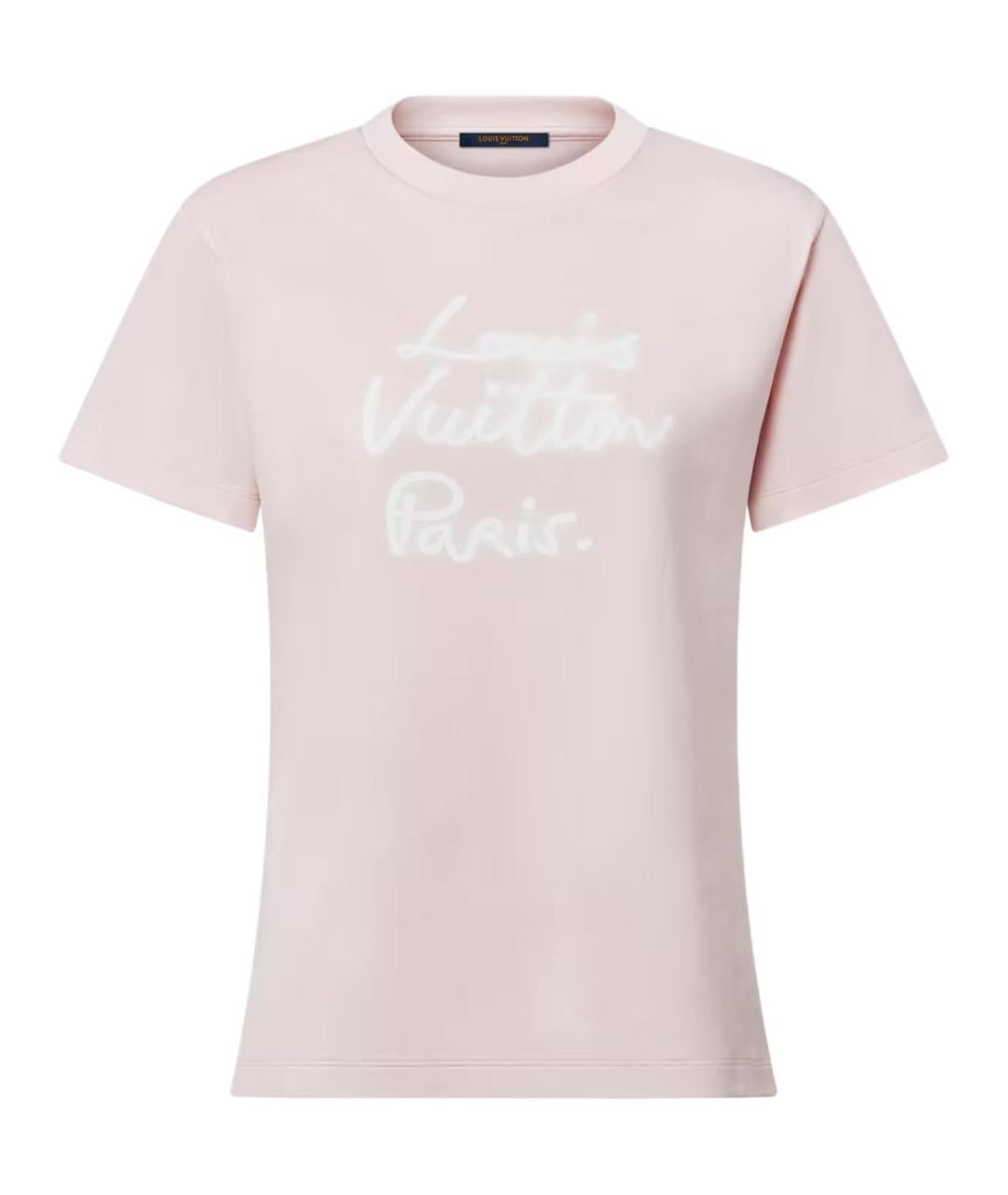 LOUIS VUITTON Розовая футболка, фото 1