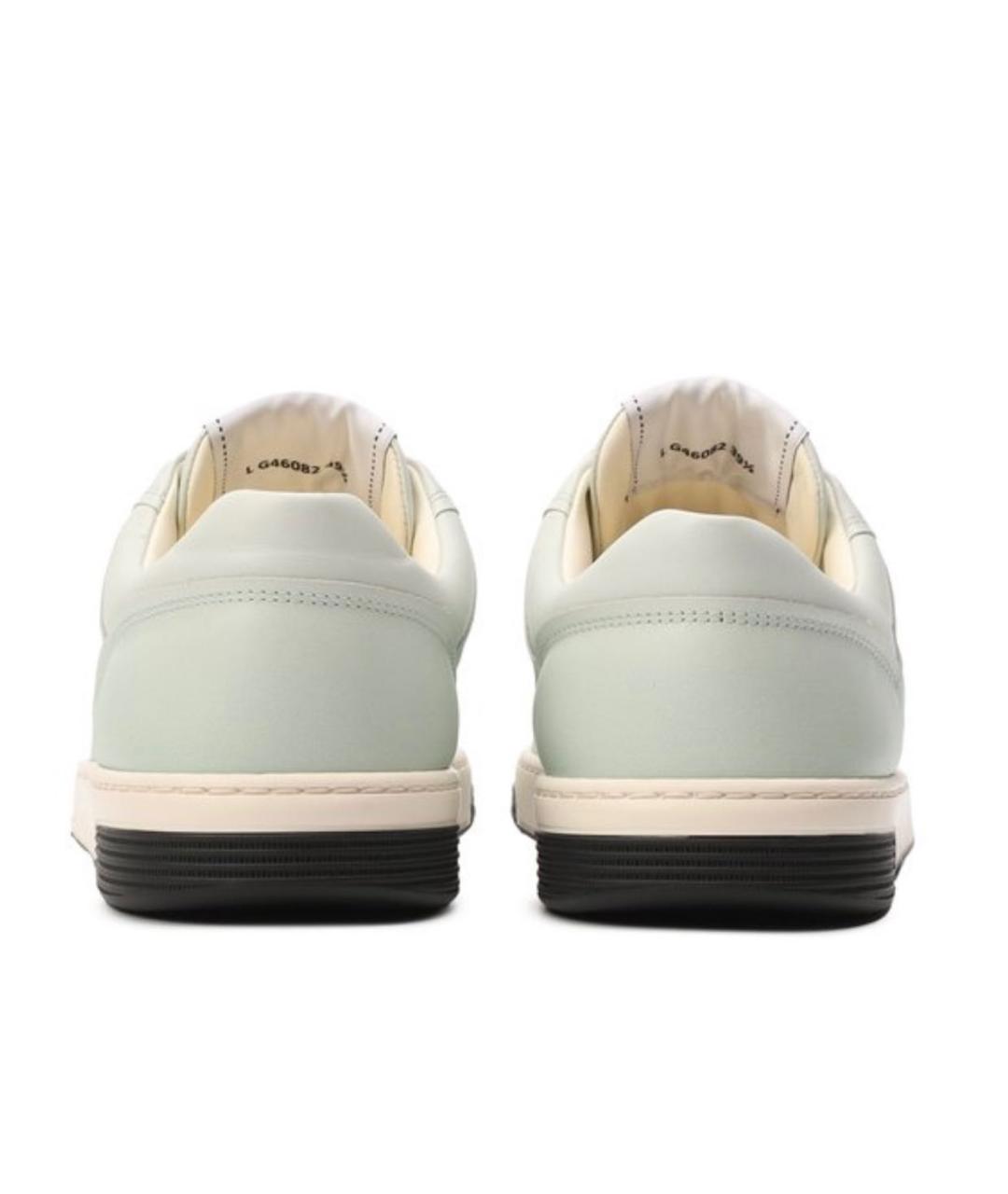 CHANEL Салатовые кожаные кеды, фото 4