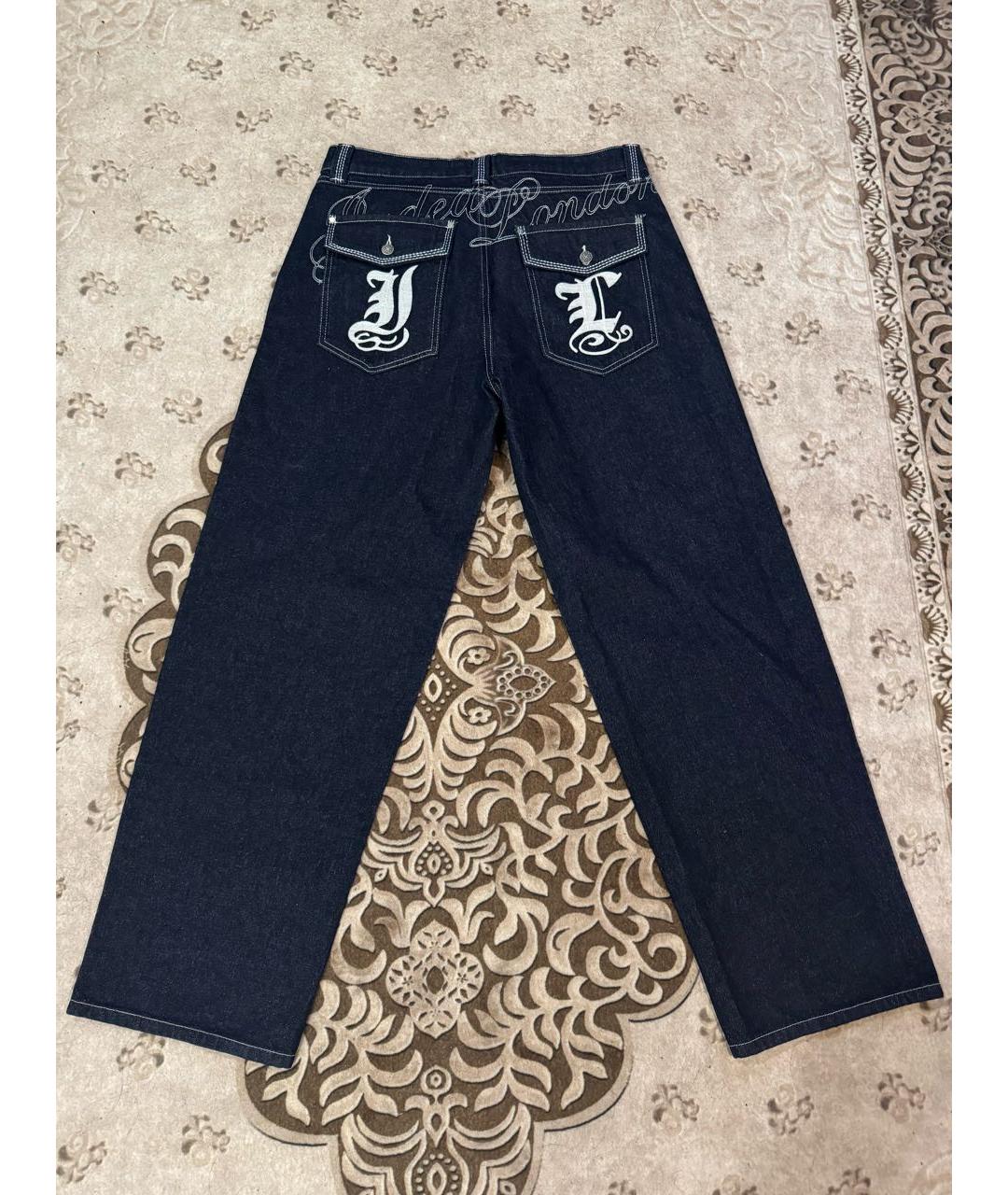 JADED LONDON Темно-синие хлопковые повседневные брюки, фото 2