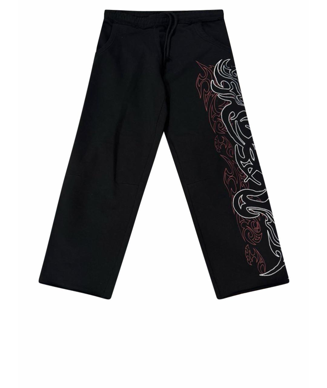 JADED LONDON Черные хлопковые повседневные брюки, фото 1