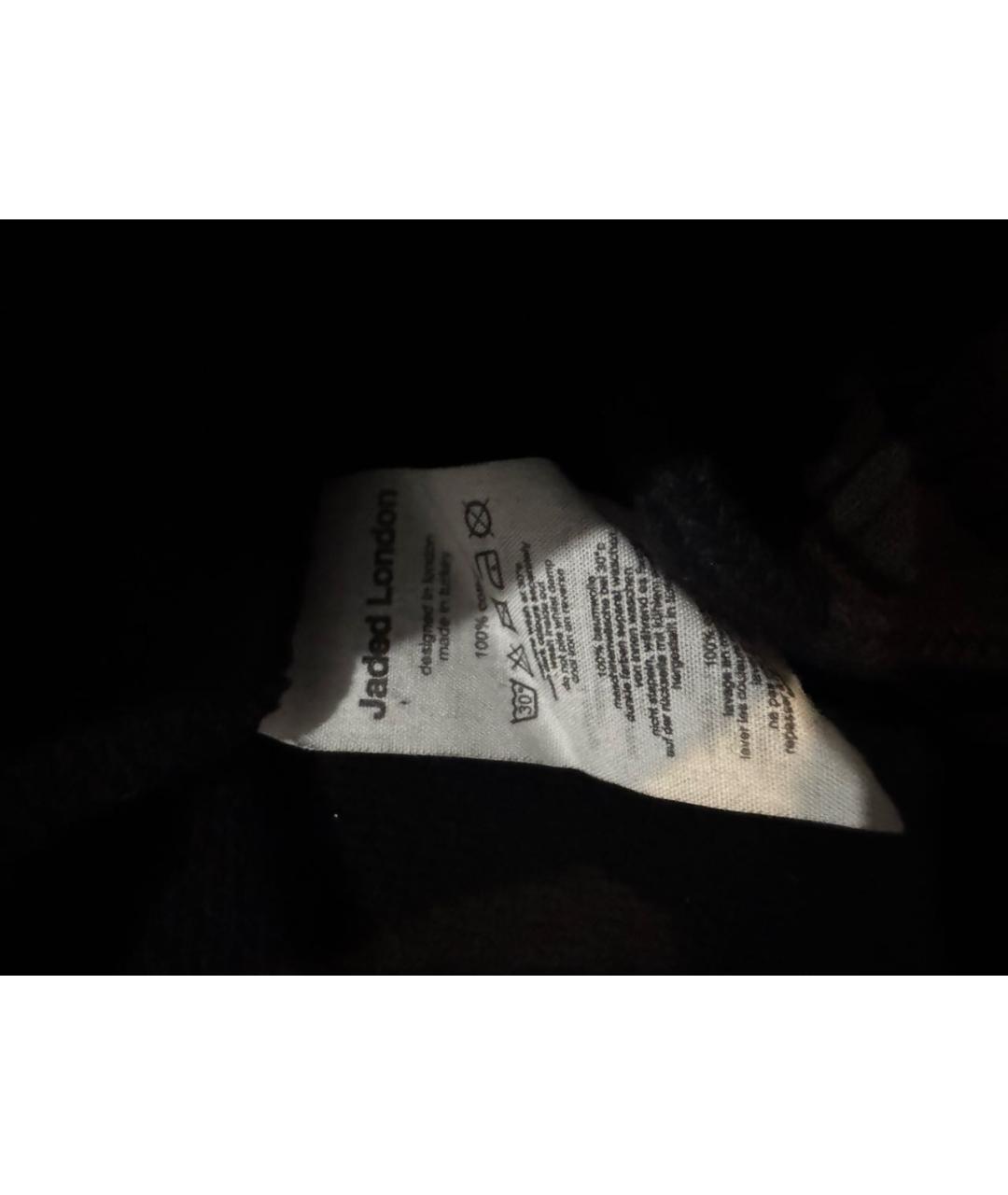 JADED LONDON Черные хлопковые повседневные брюки, фото 4