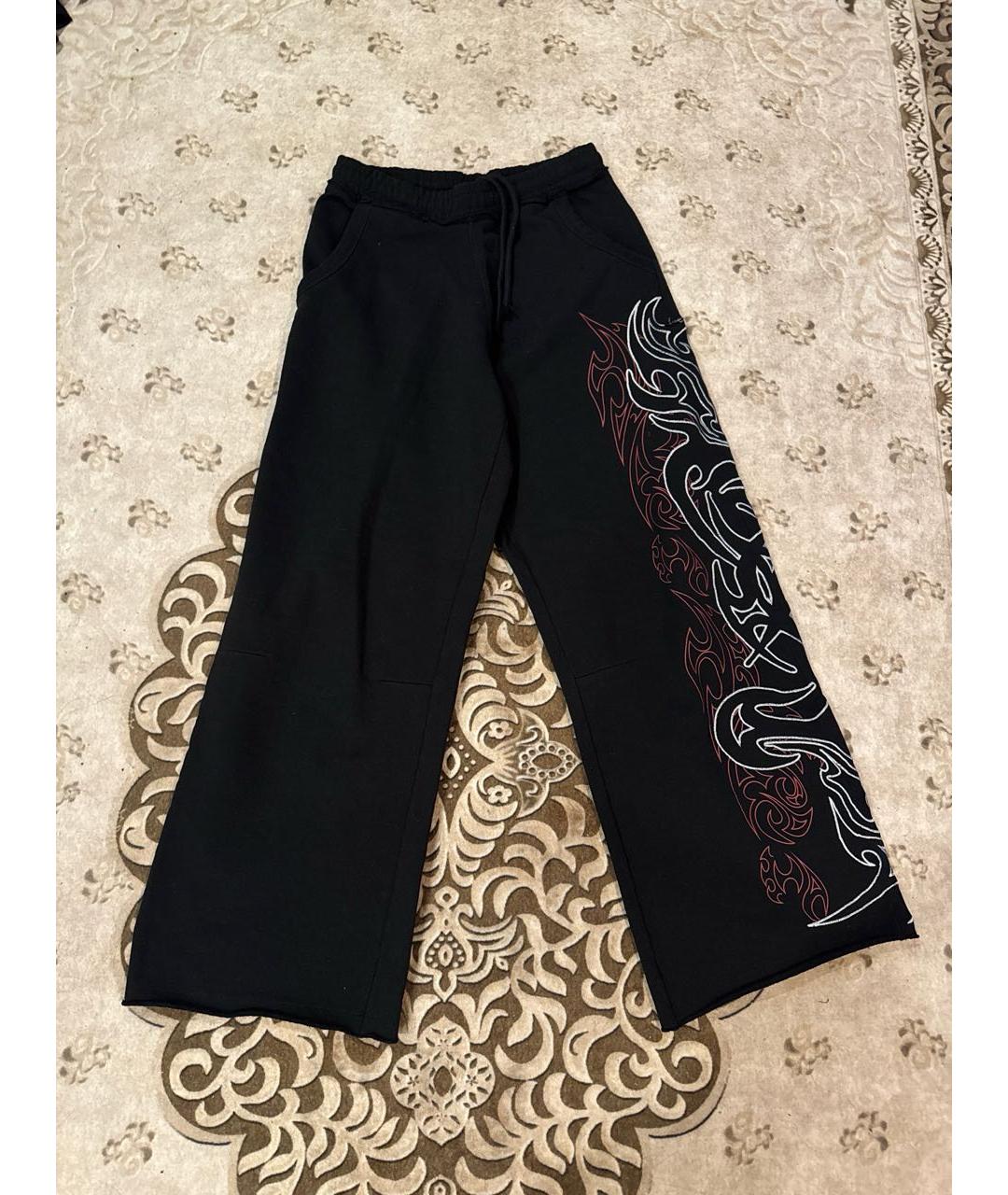 JADED LONDON Черные хлопковые повседневные брюки, фото 7