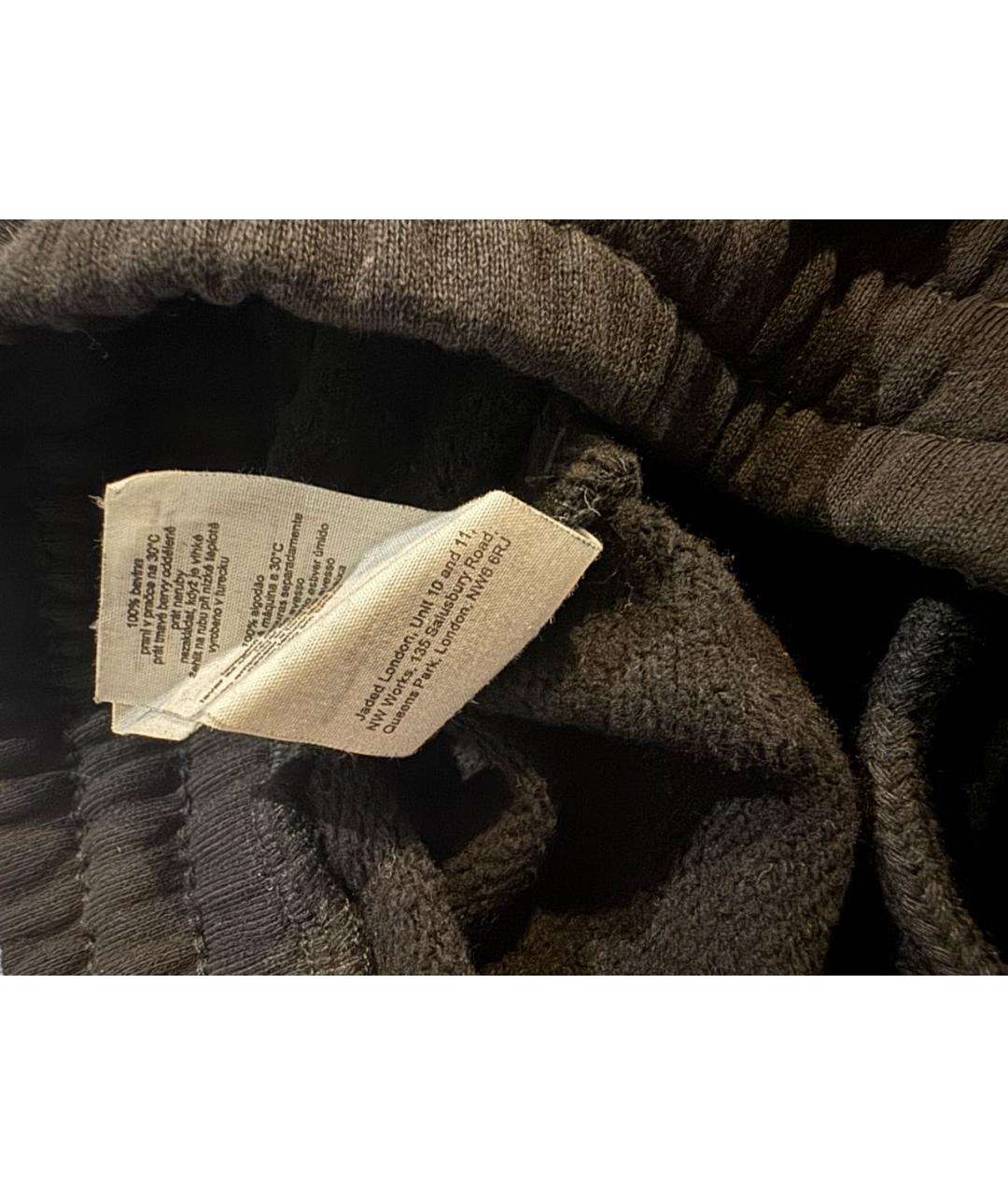 JADED LONDON Черные хлопковые повседневные брюки, фото 6