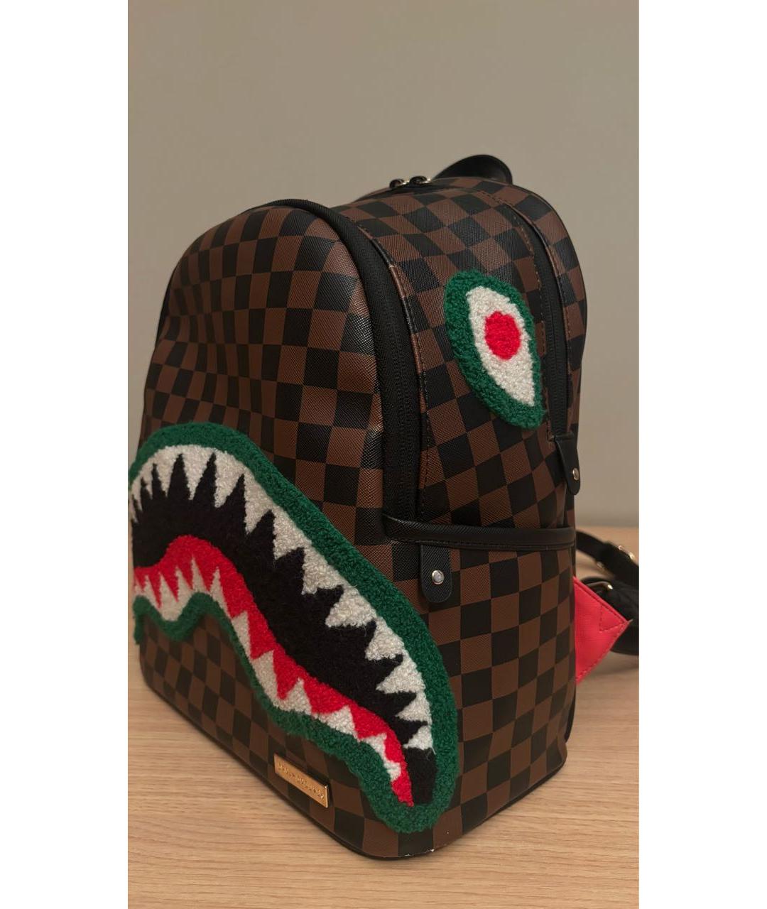SPRAYGROUND Коричневый рюкзак из искусственной кожи, фото 2