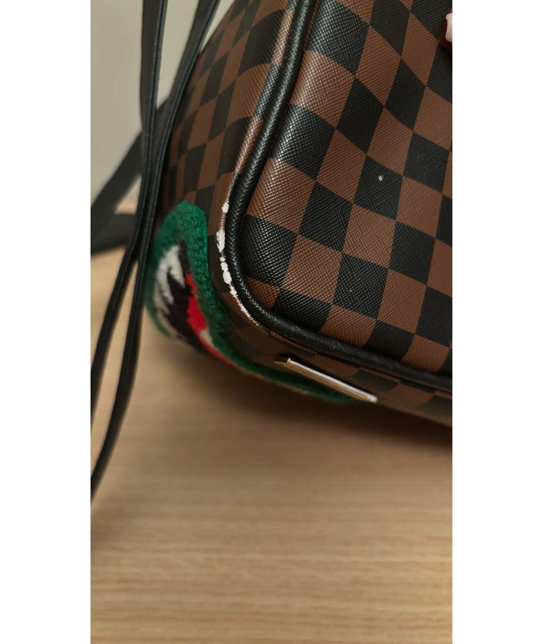 SPRAYGROUND Коричневый рюкзак из искусственной кожи, фото 3