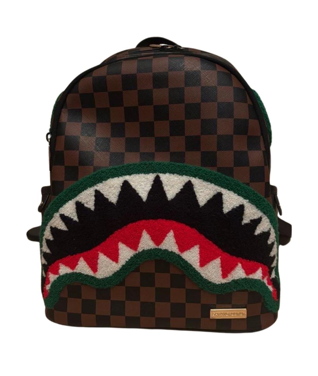 SPRAYGROUND Коричневый рюкзак из искусственной кожи, фото 1