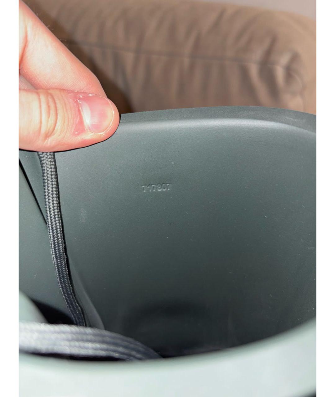 BALENCIAGA Хаки резиновые высокие ботинки, фото 7