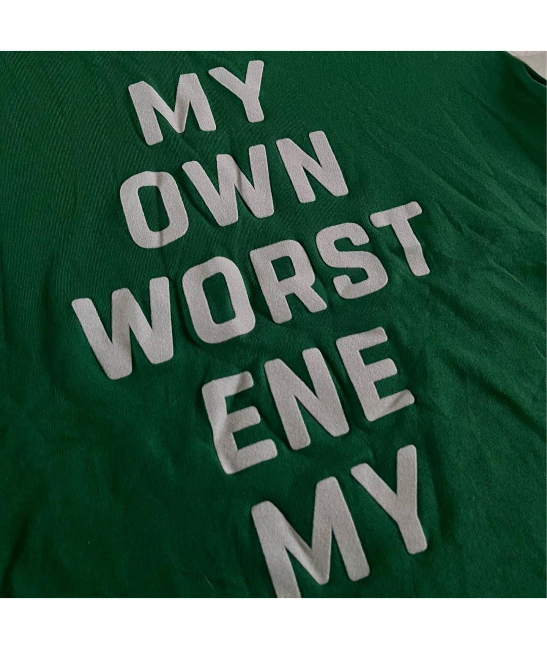 CELINE Зеленая хлопковая футболка, фото 4