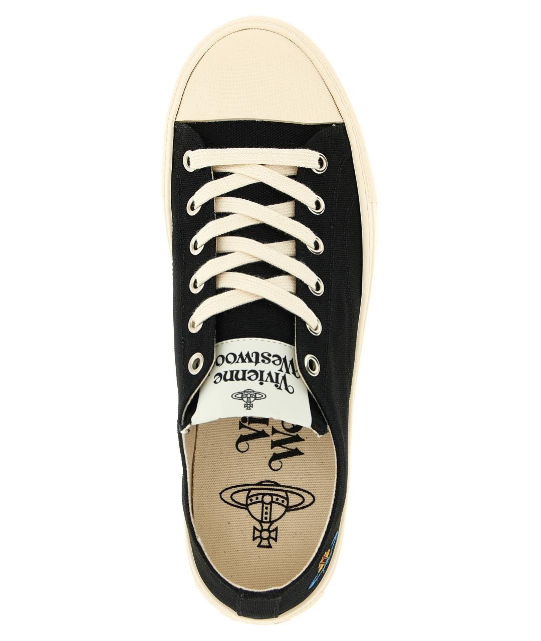 VIVIENNE WESTWOOD Бордовые текстильные кроссовки, фото 4