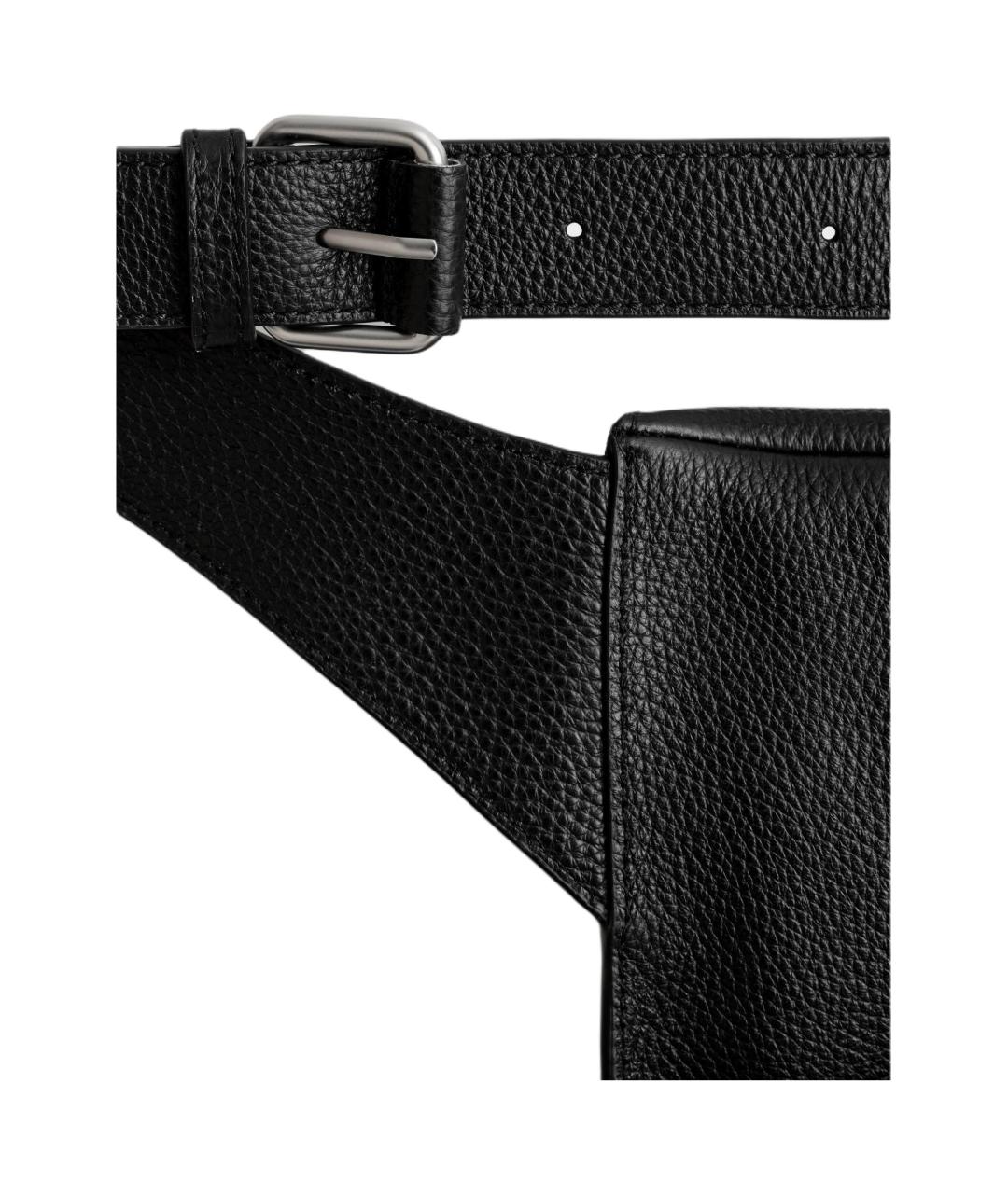 COS Черная кожаная поясная сумка, фото 2