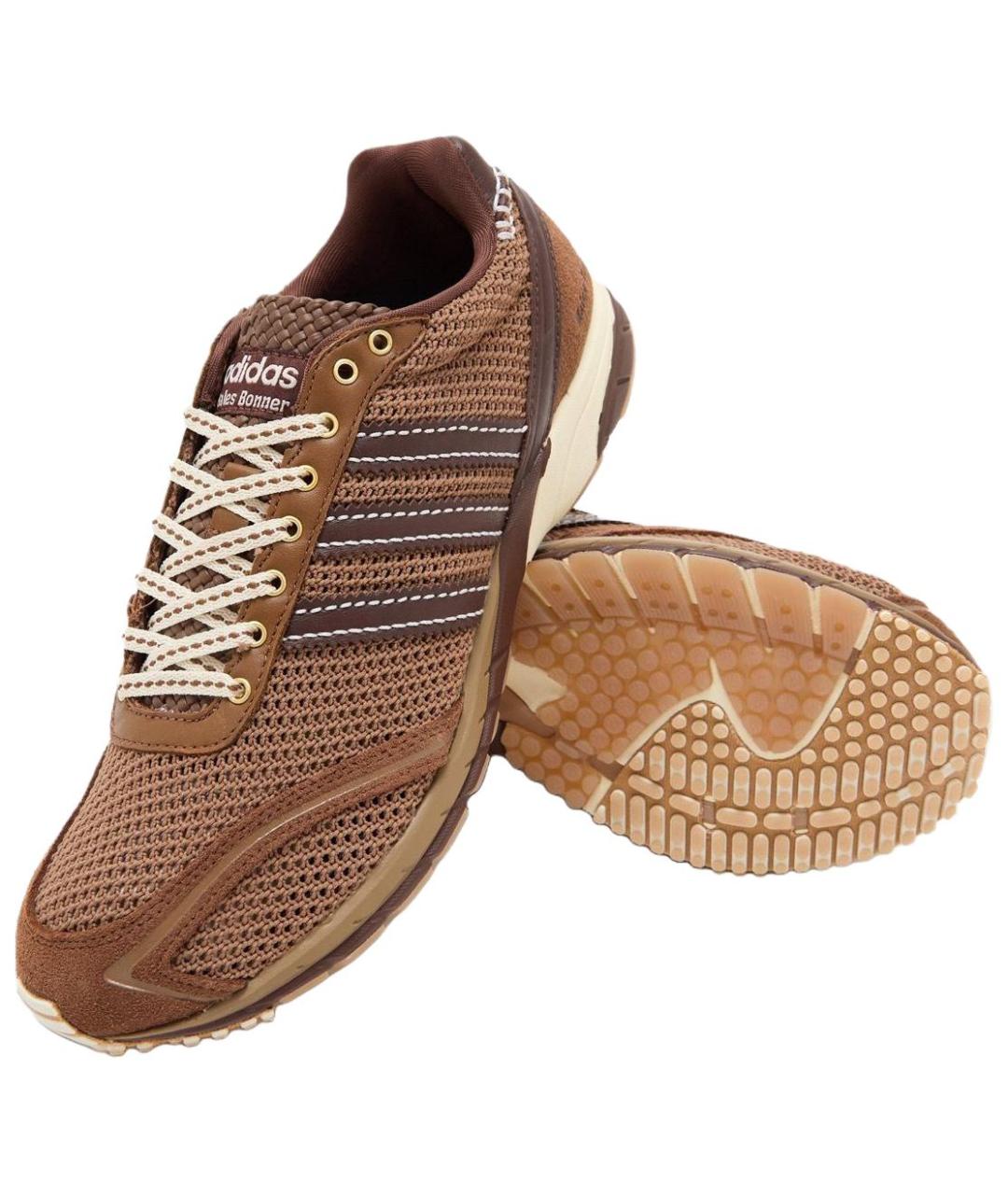 ADIDAS Коричневые замшевые кроссовки, фото 5