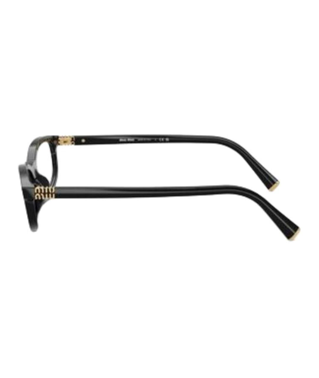 MIU MIU Черные пластиковые солнцезащитные очки, фото 4