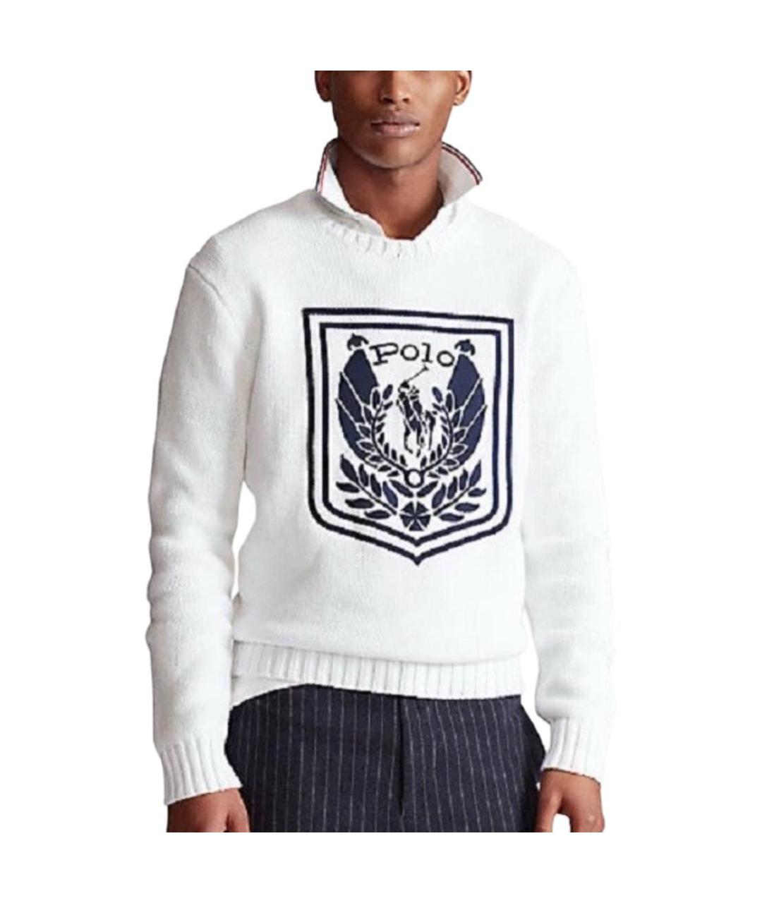 POLO RALPH LAUREN Белый джемпер / свитер, фото 3