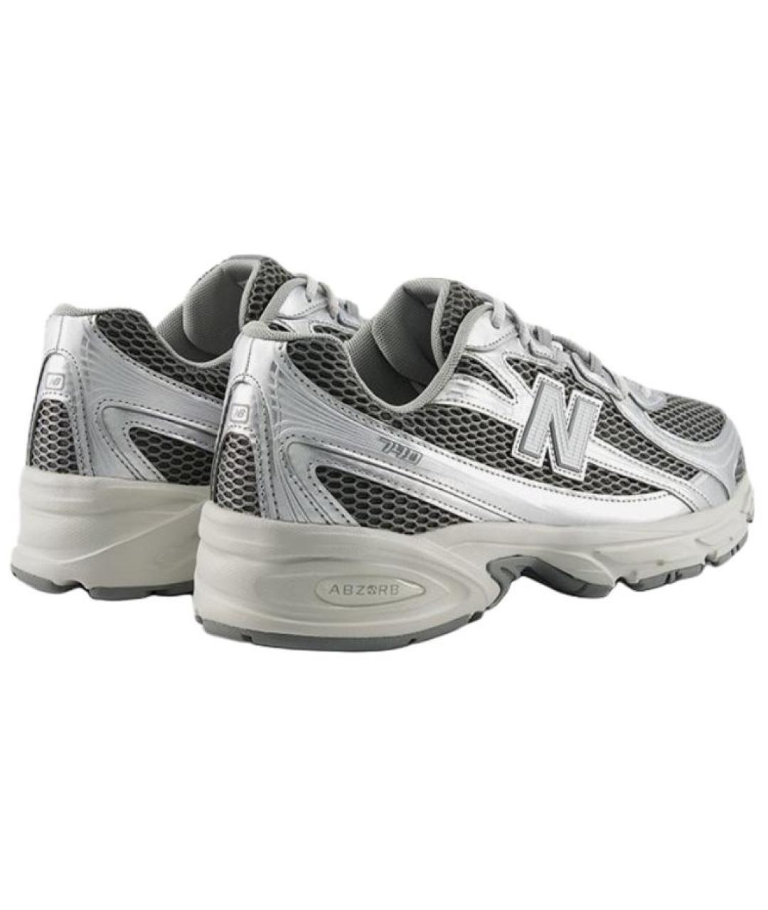 NEW BALANCE Серебряные кроссовки, фото 4