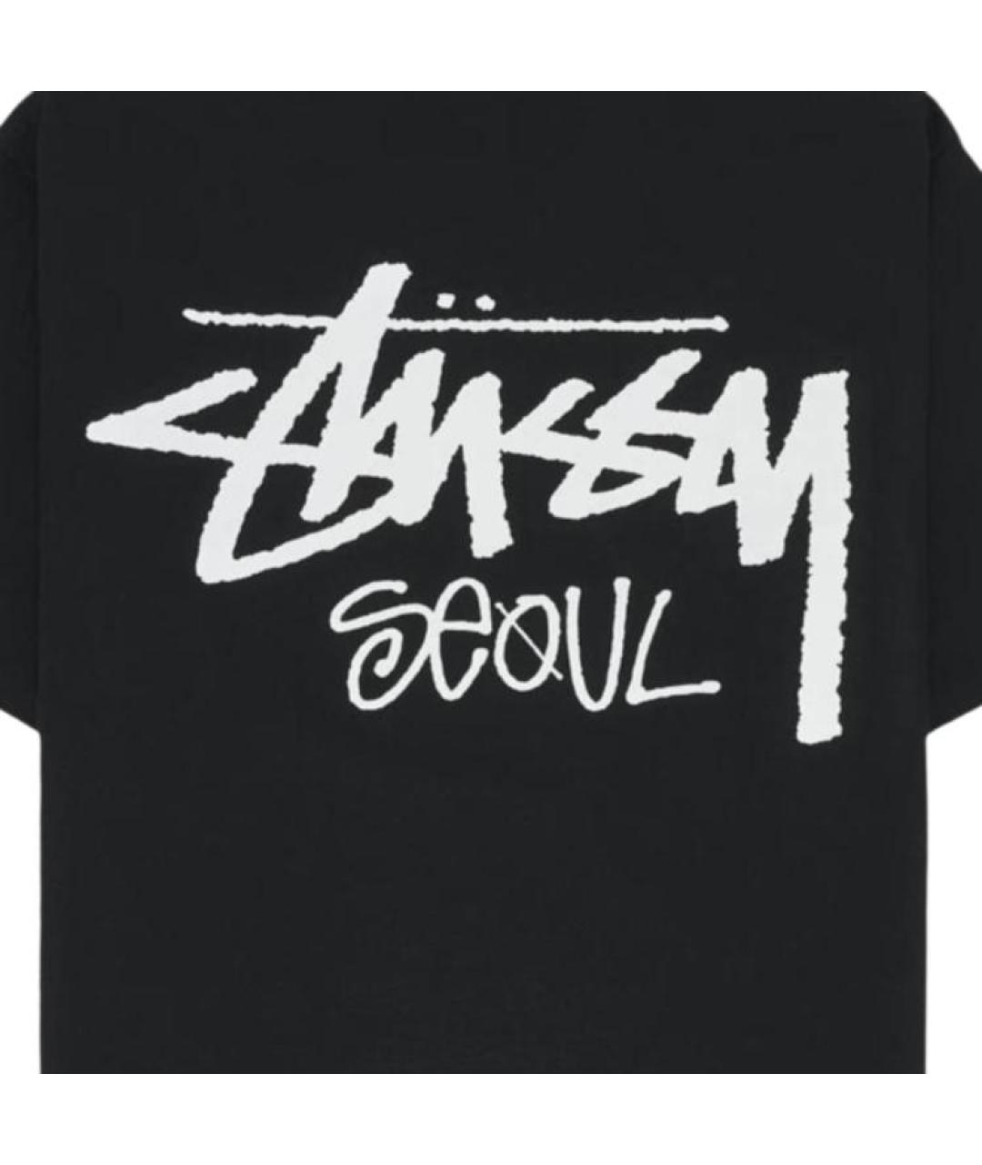 STUSSY Черная футболка, фото 3