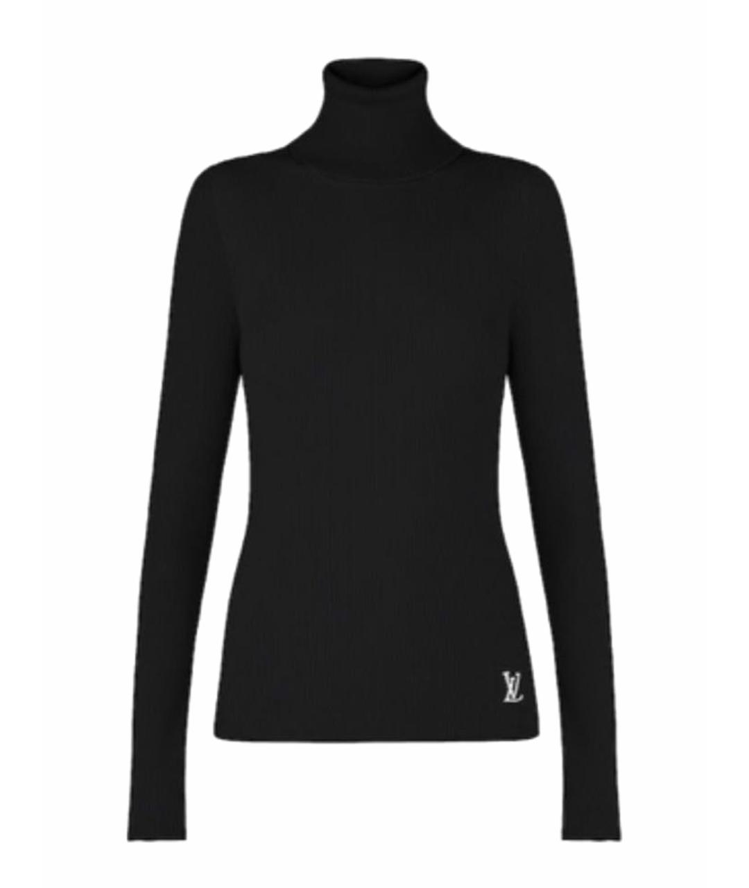LOUIS VUITTON Черная шерстяная водолазка, фото 1