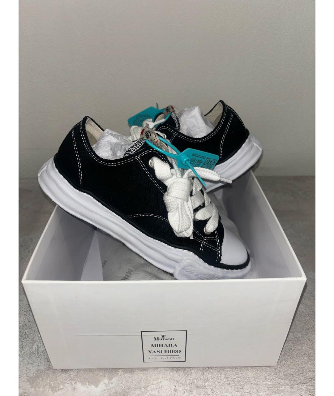 MAISON MIHARA YASUHIRO Черные кеды, фото 7
