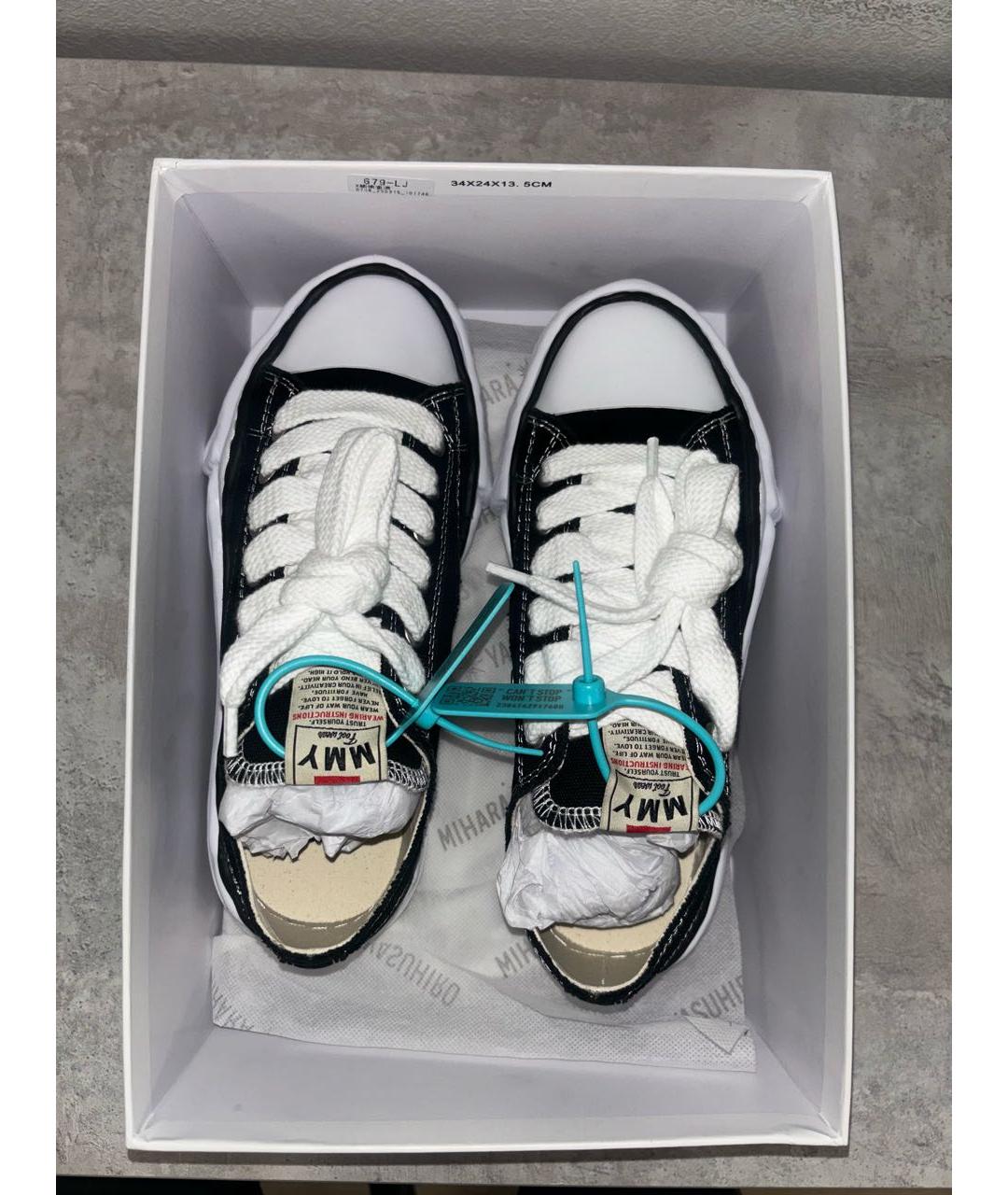 MAISON MIHARA YASUHIRO Черные кеды, фото 3