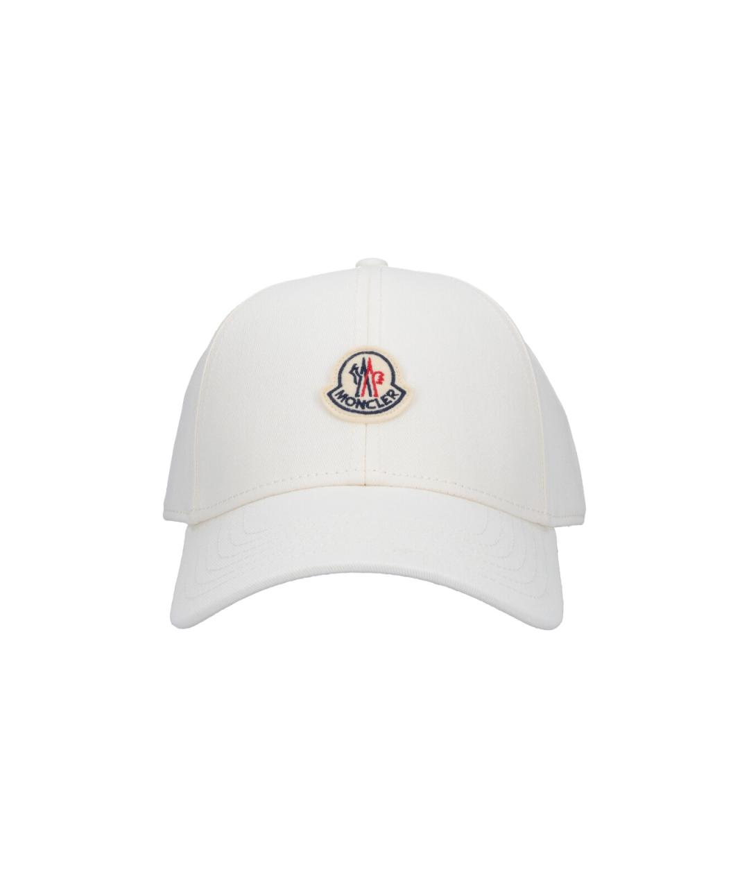 MONCLER Белая хлопковая кепка/бейсболка, фото 1