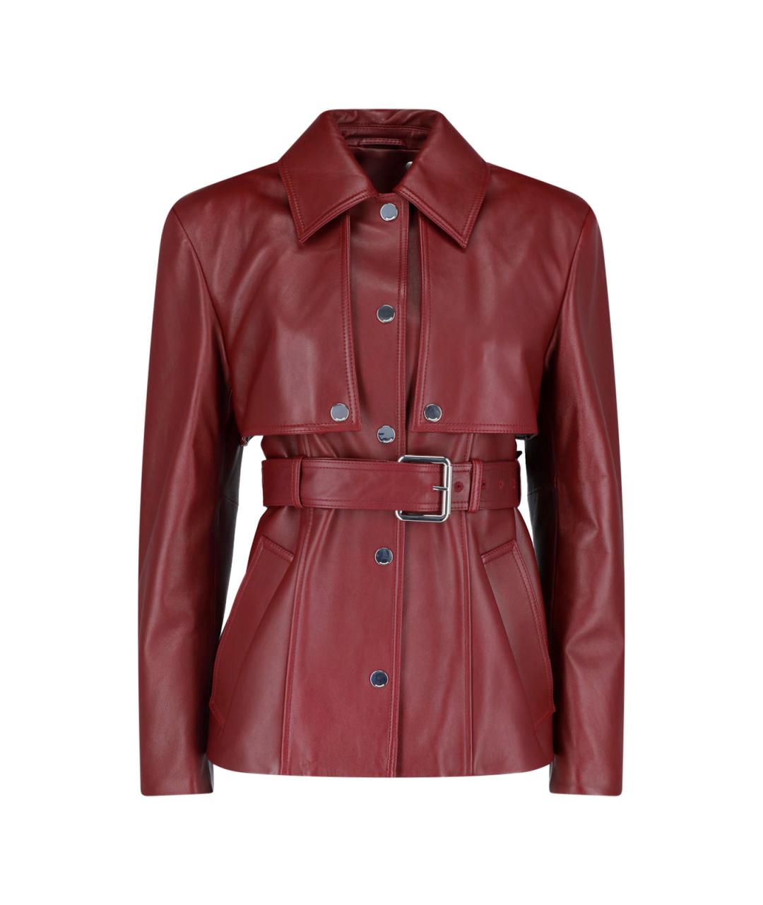 SPORTMAX Красная кожаная куртка, фото 1