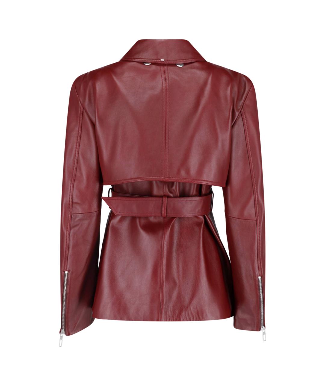 SPORTMAX Красная кожаная куртка, фото 2