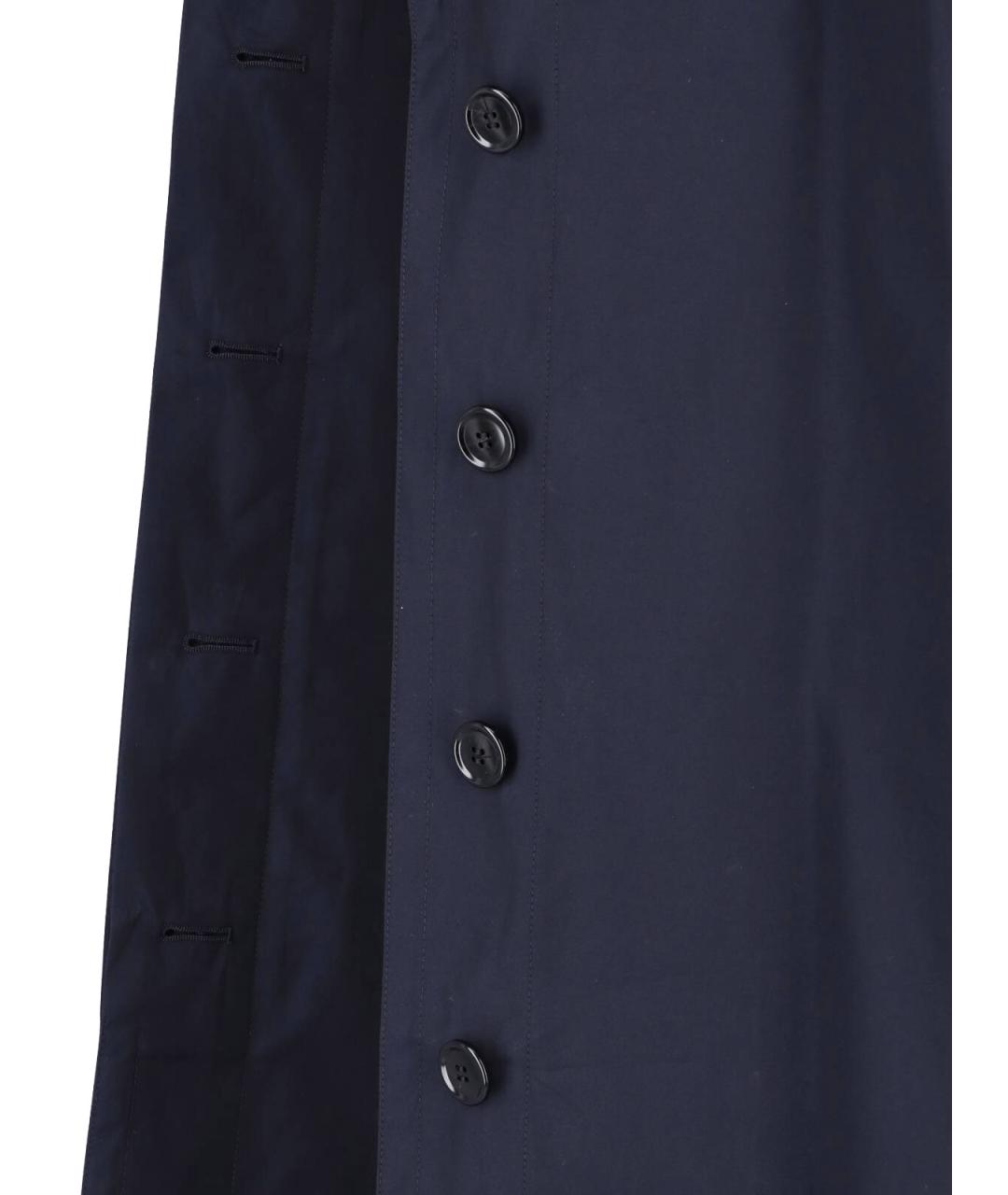 ALAIA Синий хлопковый тренч/плащ, фото 4