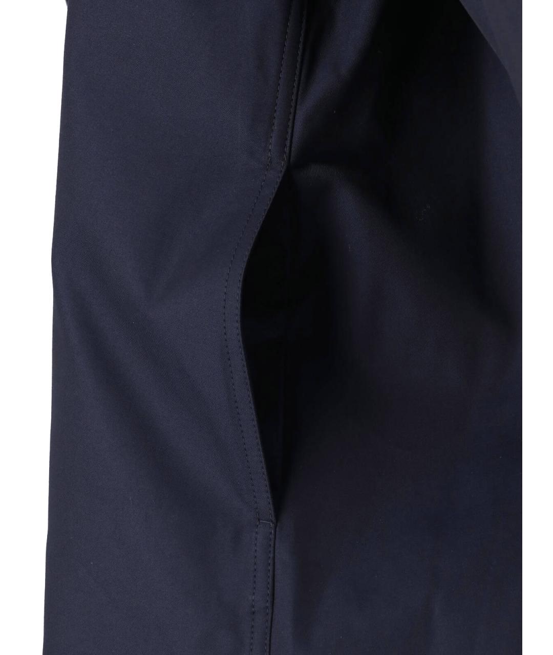 ALAIA Синий хлопковый тренч/плащ, фото 5