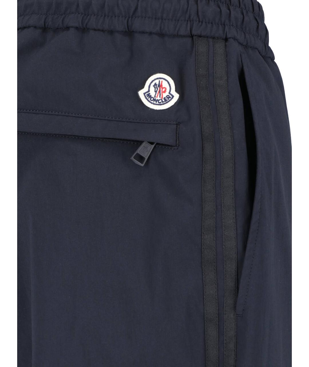 MONCLER Синие повседневные брюки, фото 4