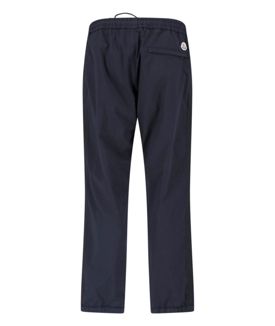 MONCLER Синие повседневные брюки, фото 2