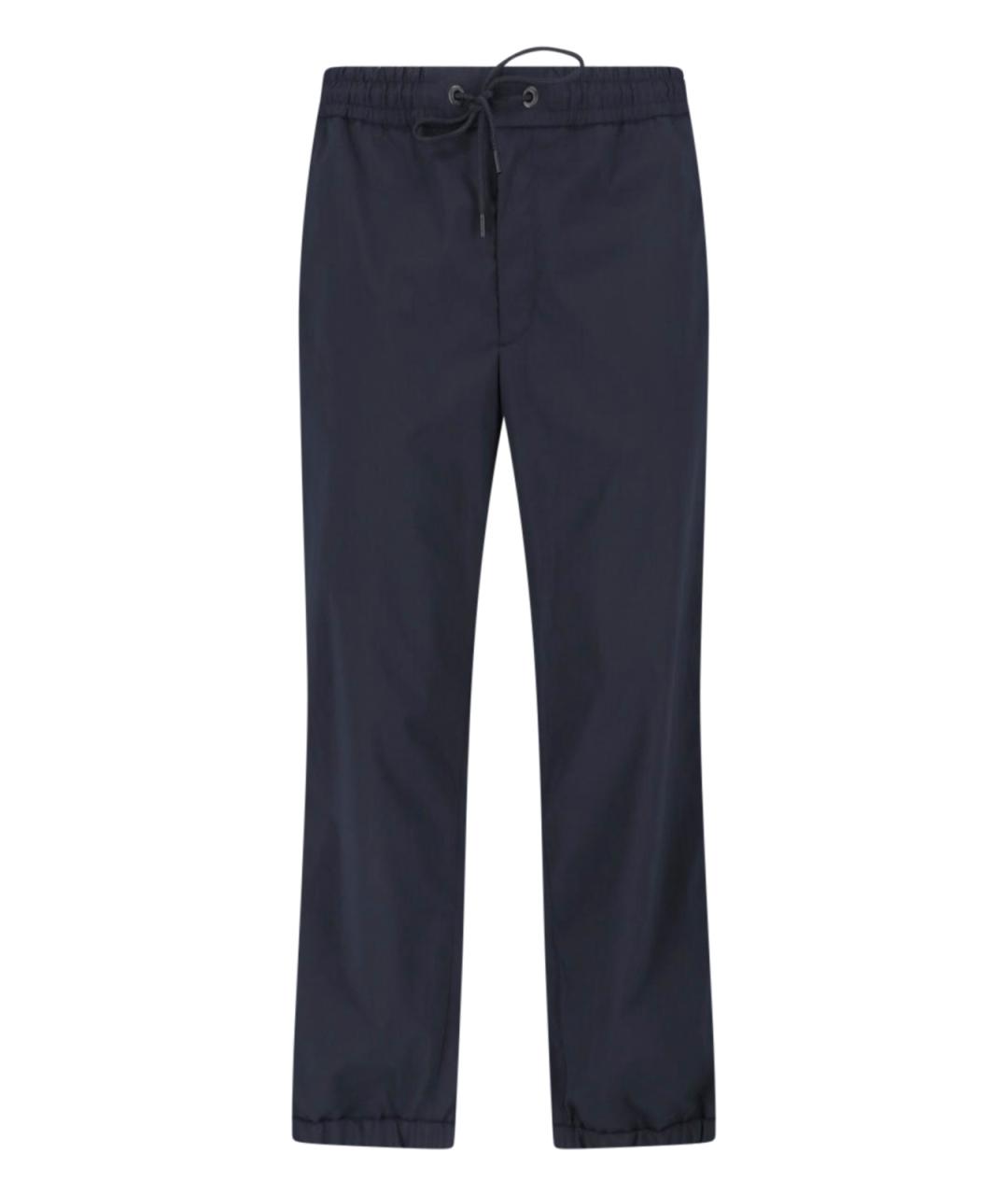 MONCLER Синие повседневные брюки, фото 1