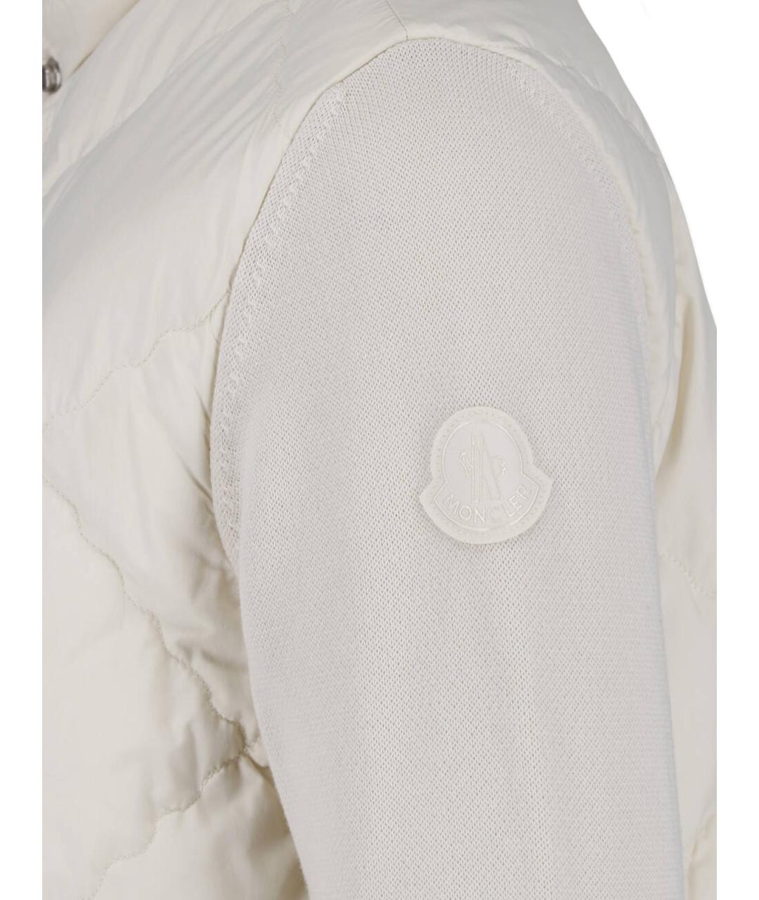 MONCLER Белая полиамидовая куртка, фото 3