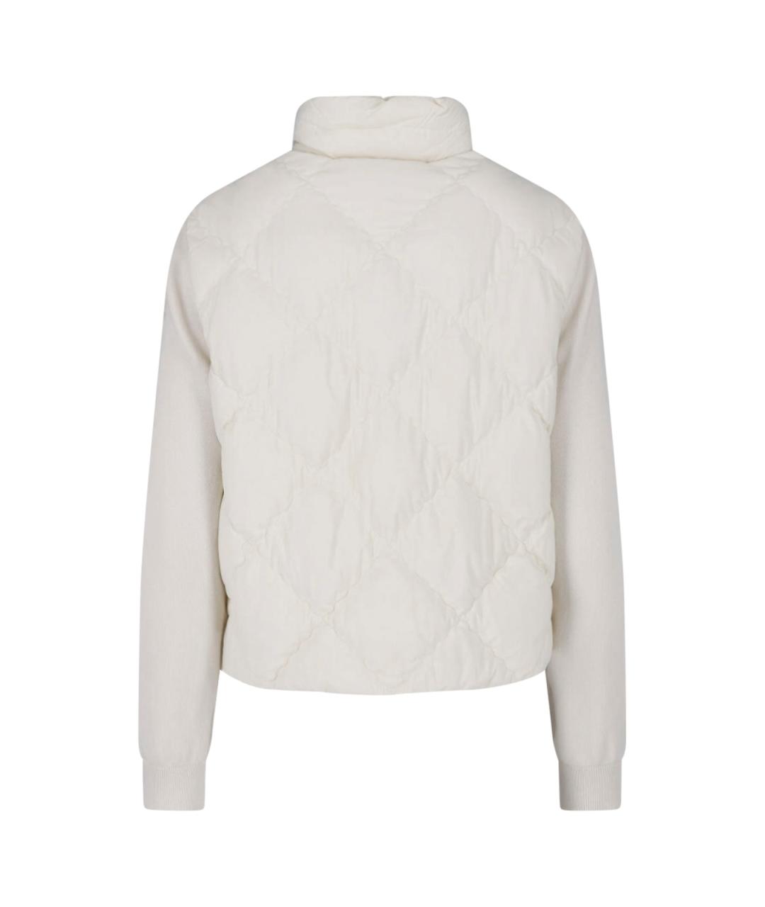 MONCLER Белая полиамидовая куртка, фото 2