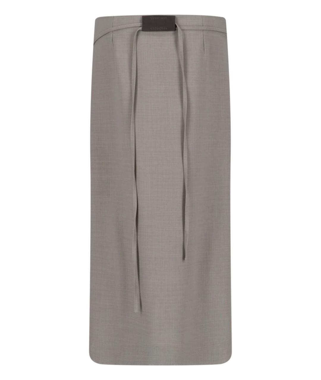 CALVIN KLEIN Серая юбка миди, фото 2