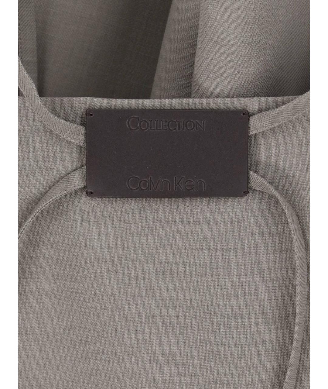 CALVIN KLEIN Серая юбка миди, фото 4