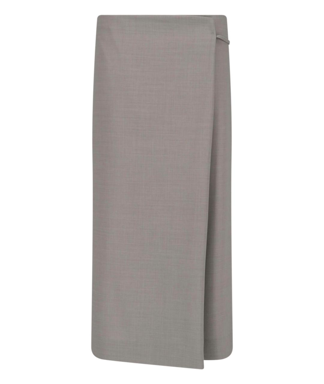 CALVIN KLEIN Серая юбка миди, фото 1