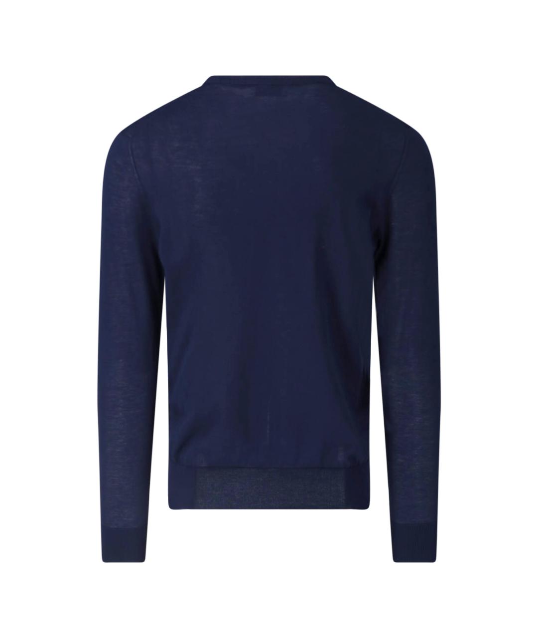 BALLANTYNE Темно-синий хлопковый джемпер / свитер, фото 2