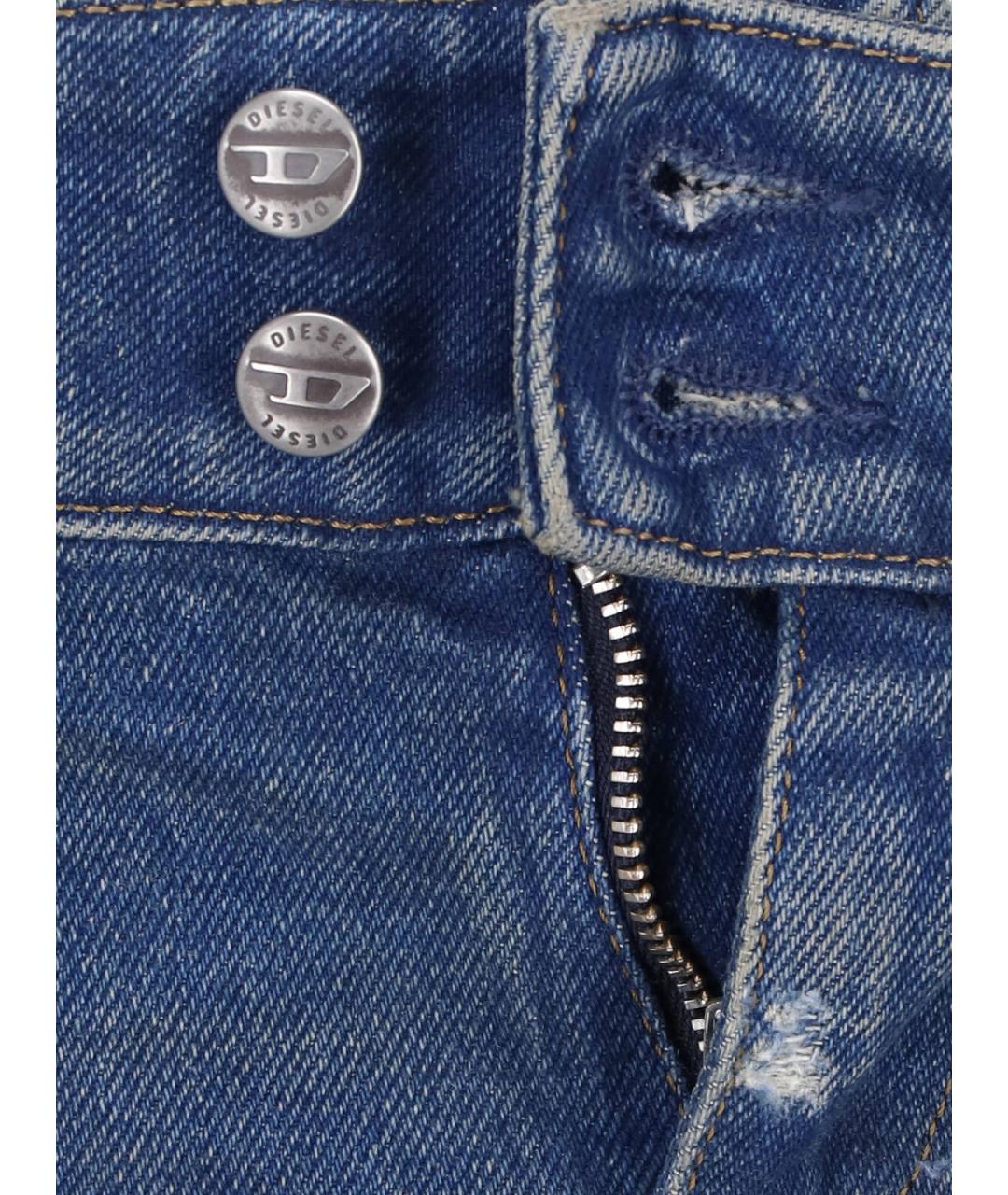 DIESEL Синие хлопковые джинсы клеш, фото 5