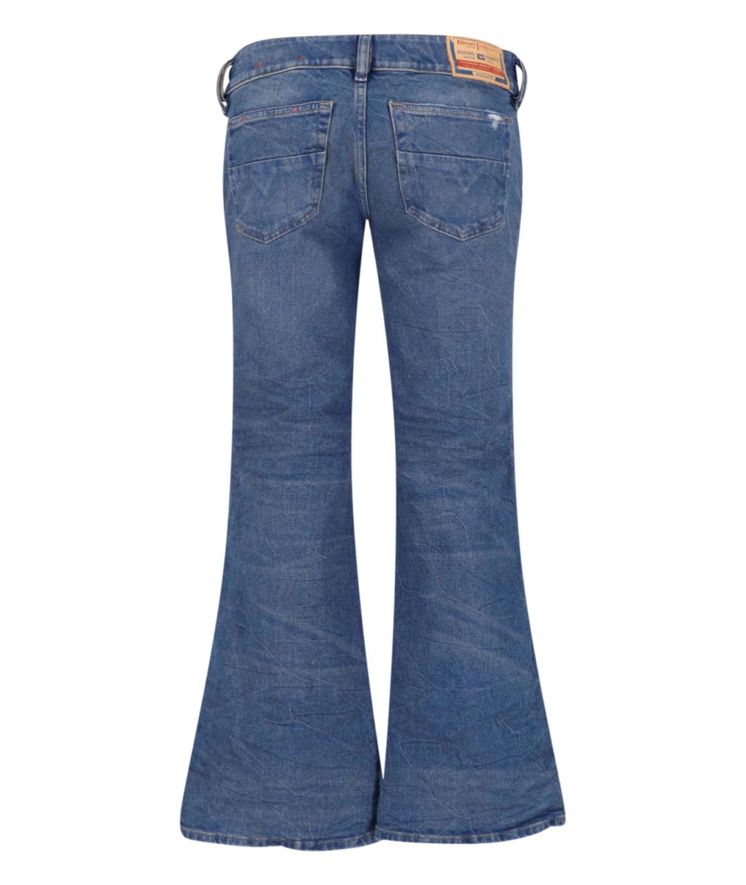 DIESEL Синие хлопковые джинсы клеш, фото 2