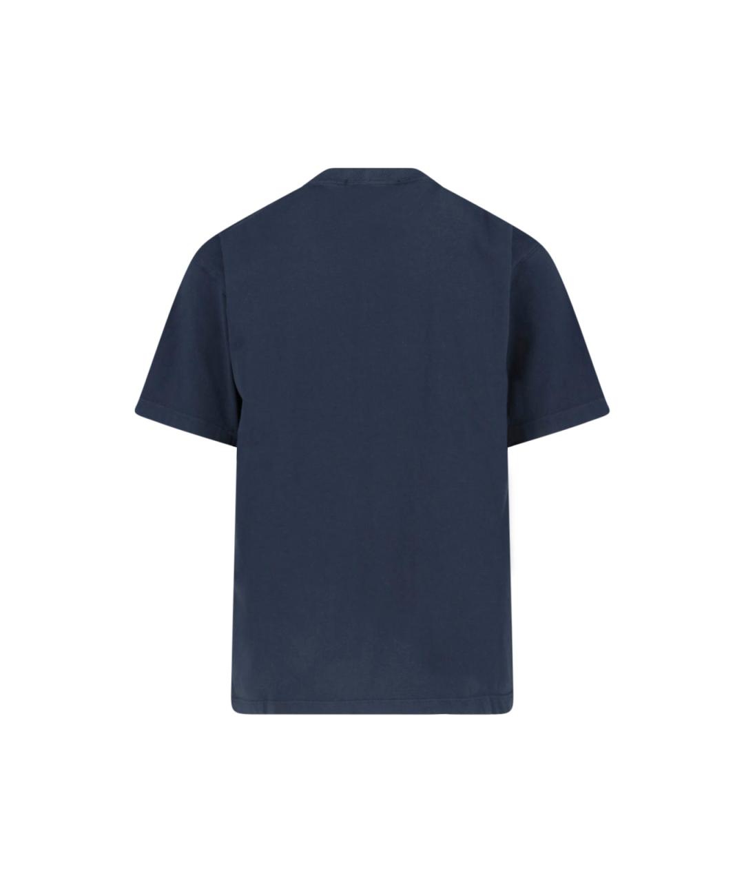 STONE ISLAND Синяя хлопковая футболка, фото 2