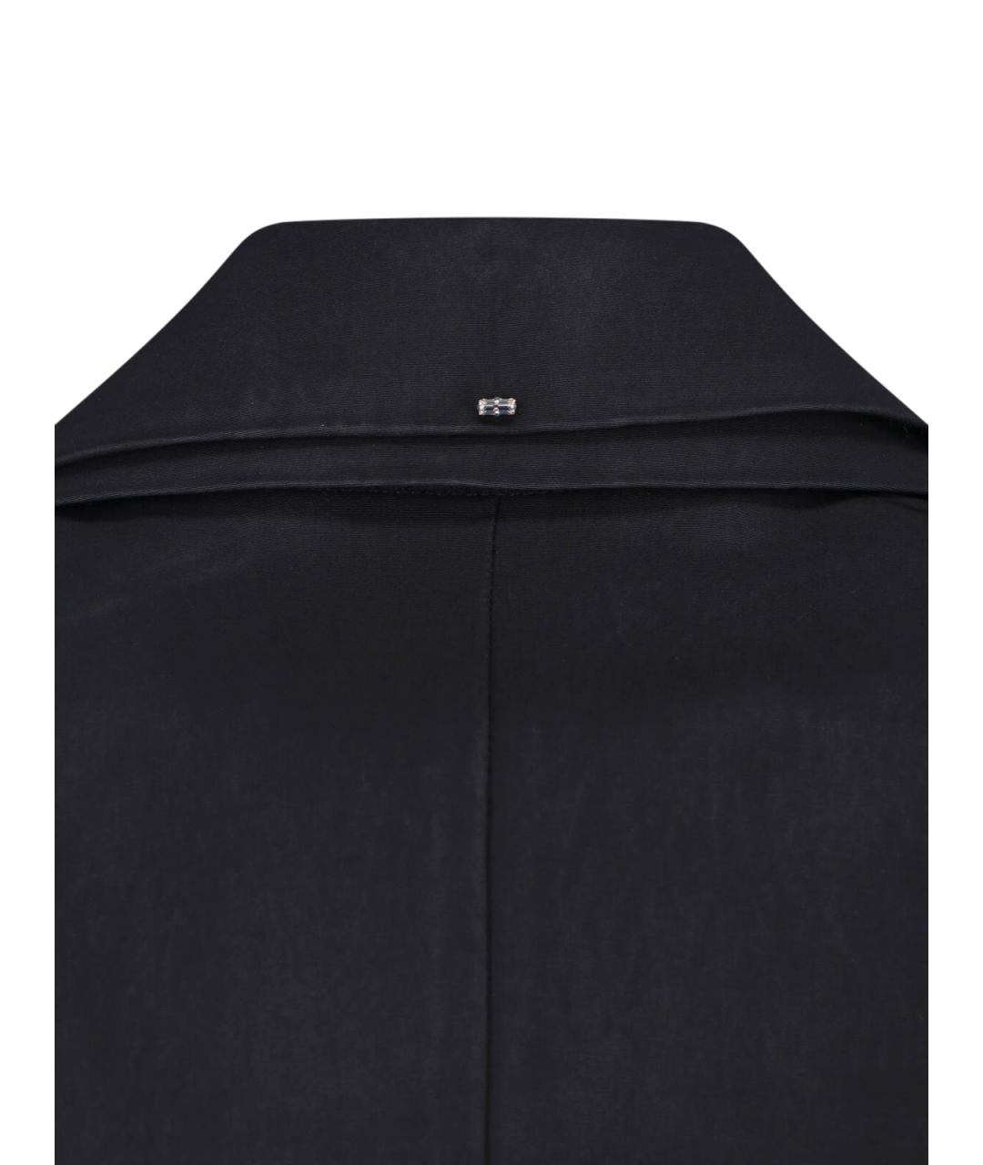 SPORTMAX Черный вискозный жакет/пиджак, фото 3