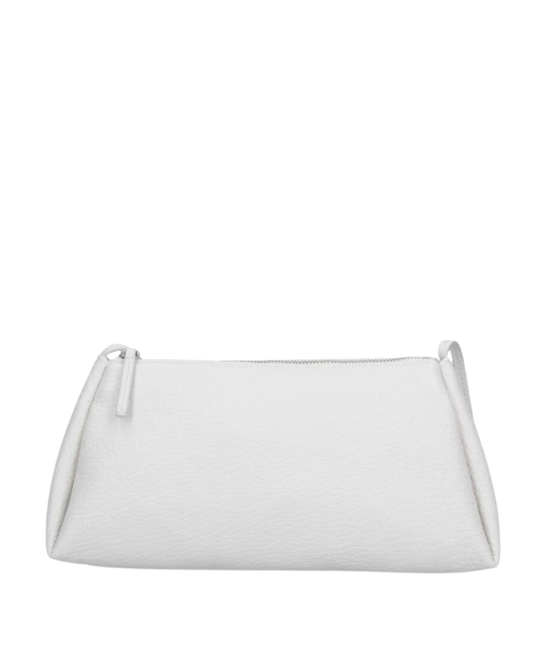 CALVIN KLEIN Белая кожаная сумка через плечо, фото 1