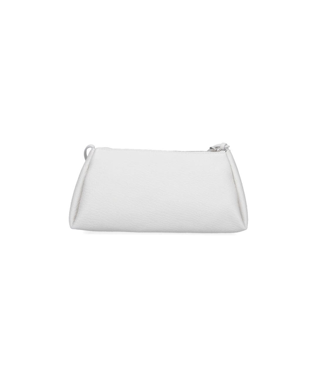 CALVIN KLEIN Белая кожаная сумка через плечо, фото 3