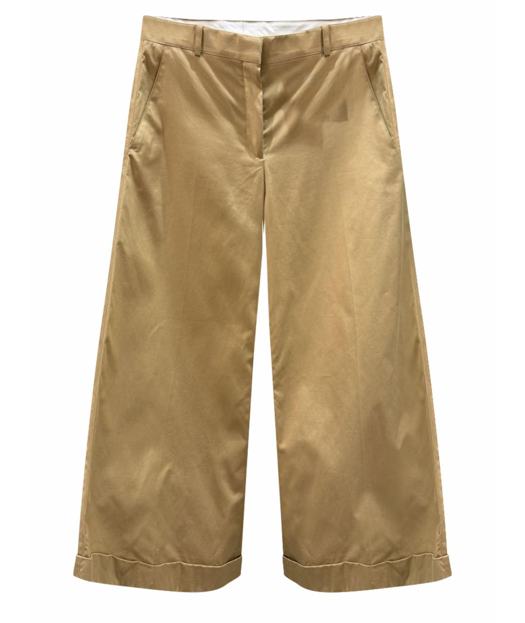 CELINE Бежевые хлопко-эластановые кюлоты, фото 1