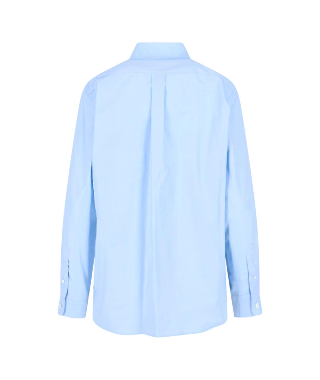 MIU MIU Голубая хлопковая рубашка, фото 2