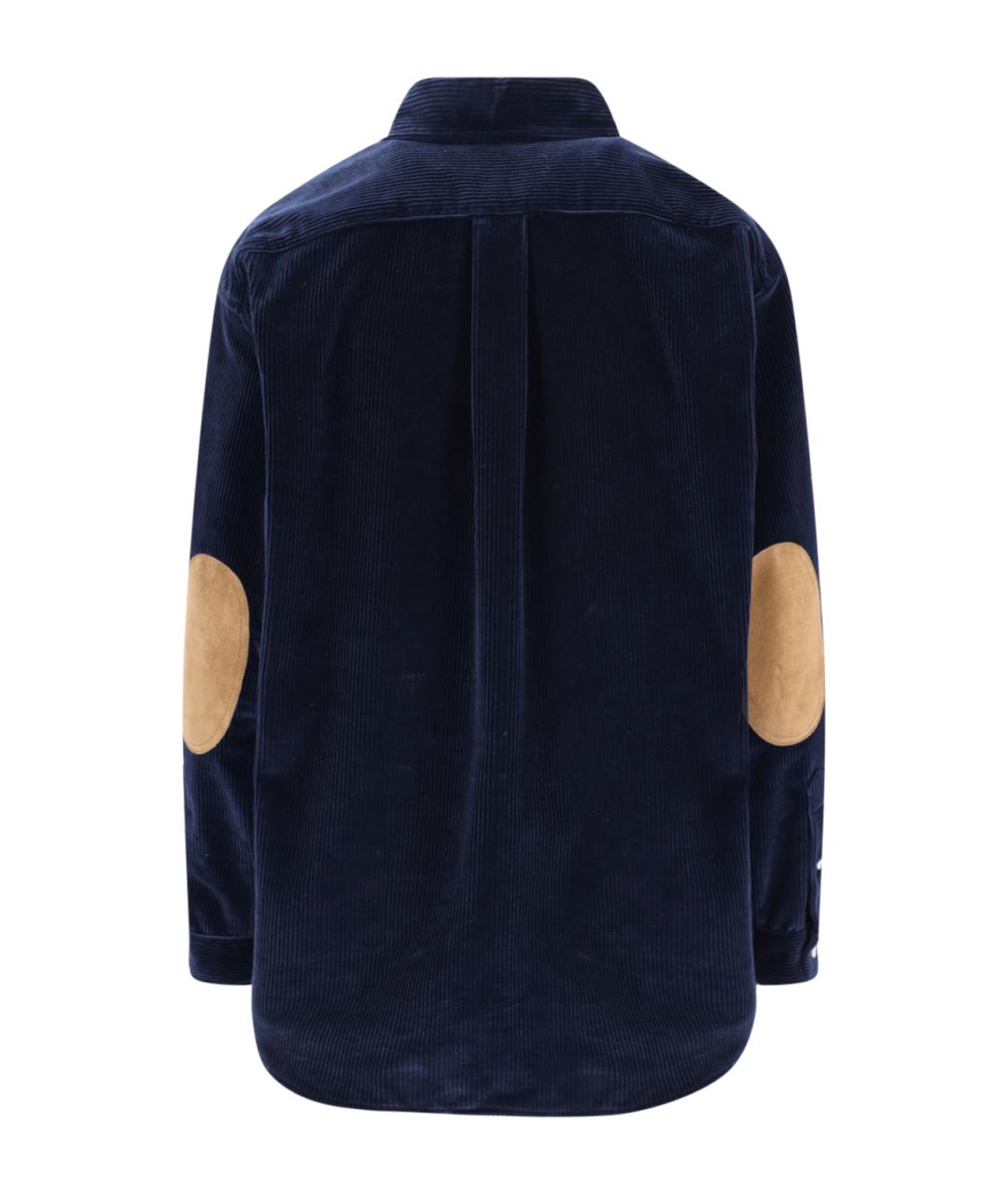 MIU MIU Темно-синяя хлопковая рубашка, фото 2