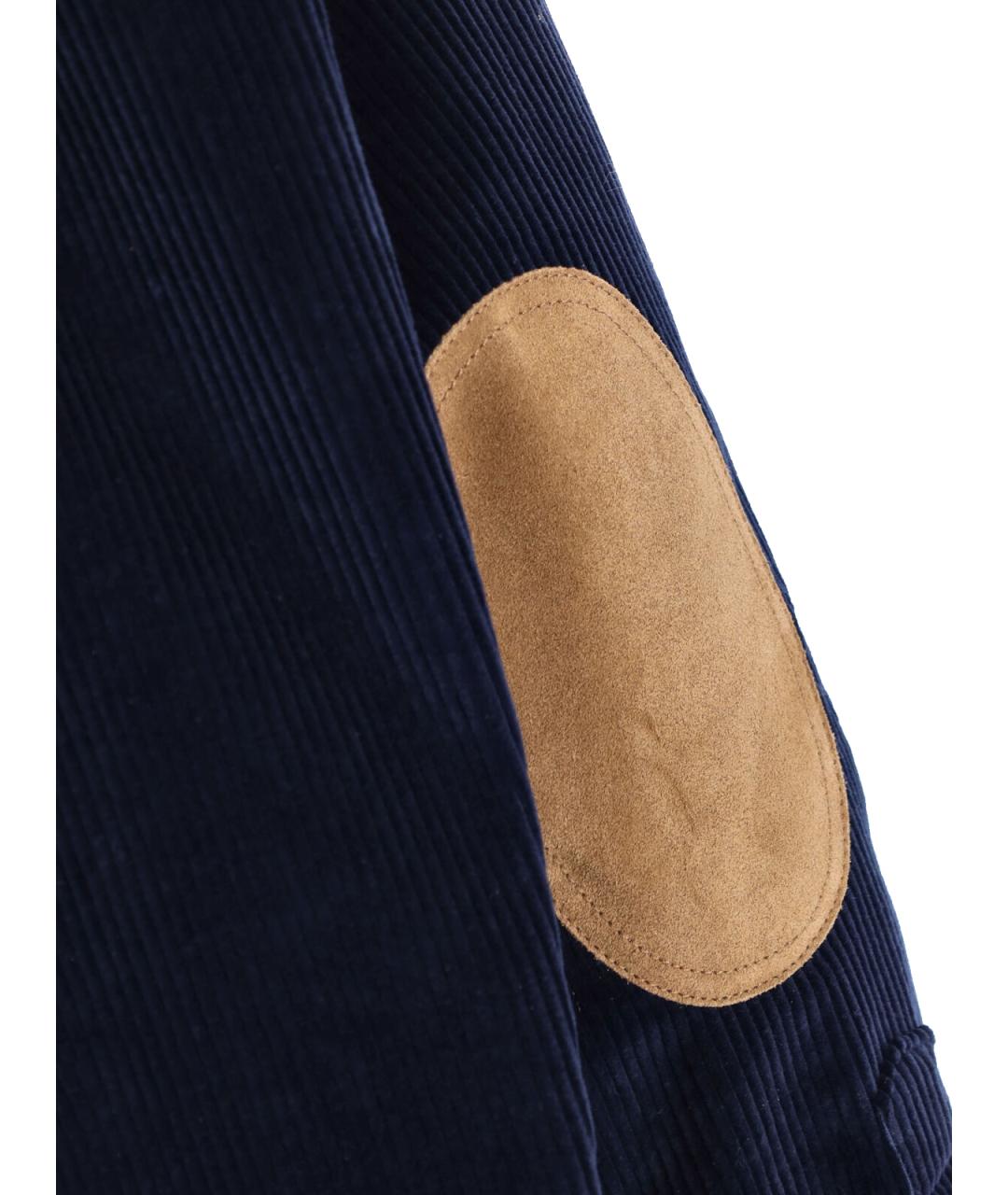 MIU MIU Темно-синяя хлопковая рубашка, фото 5