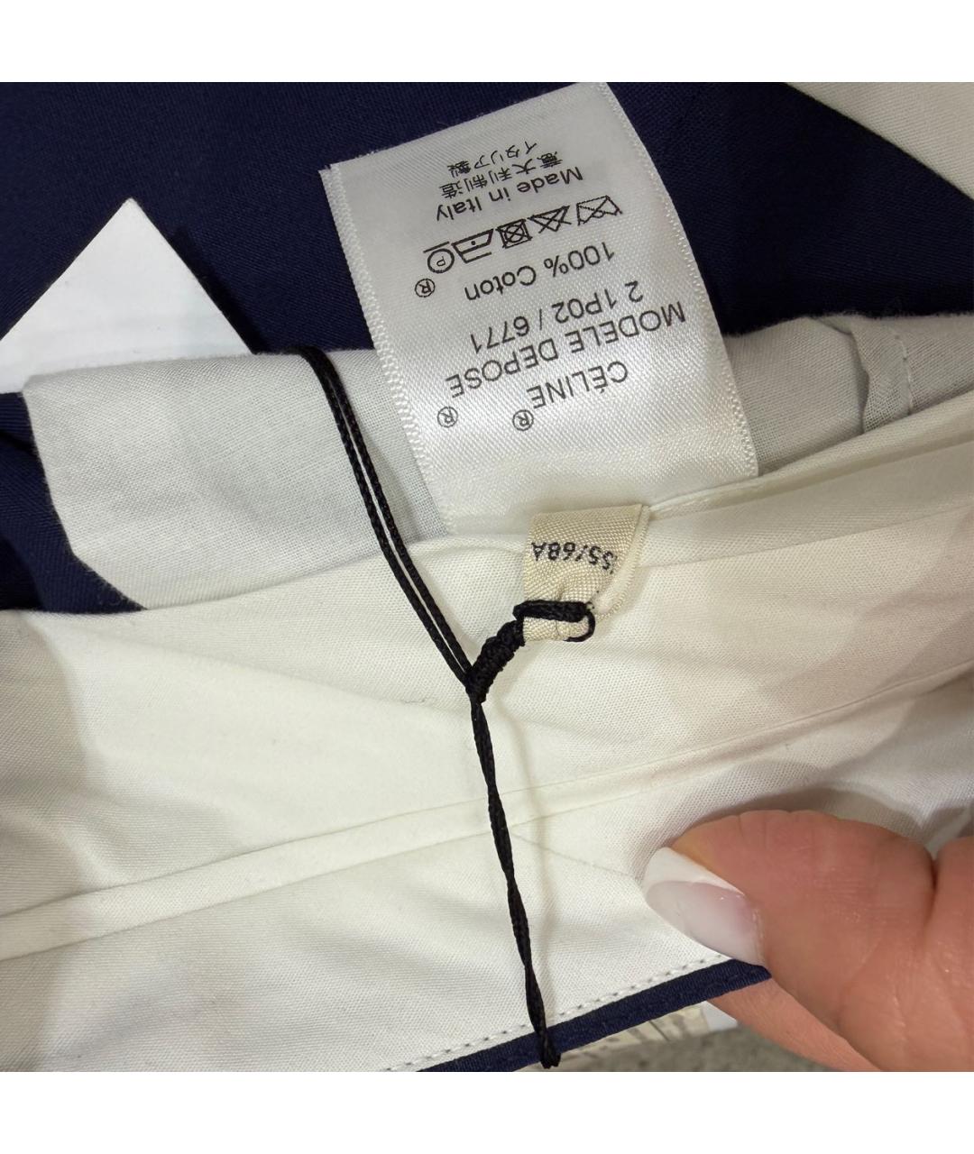 CELINE Синие хлопковые кюлоты, фото 6