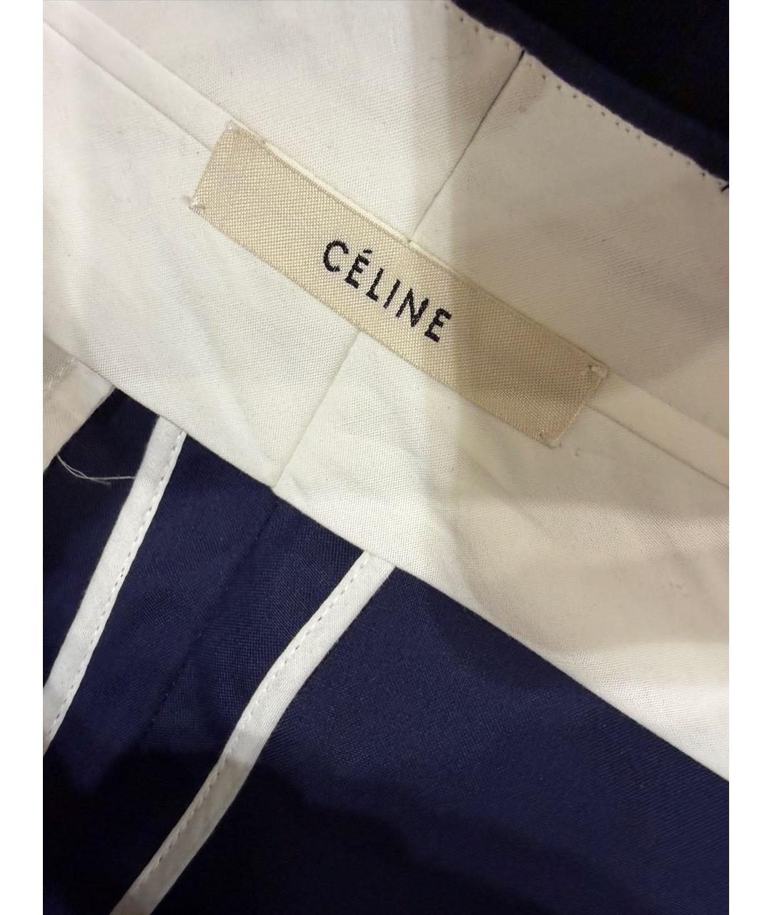 CELINE Синие хлопковые кюлоты, фото 5