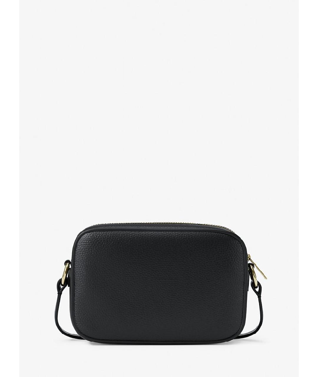 MICHAEL KORS Черная кожаная сумка через плечо, фото 2